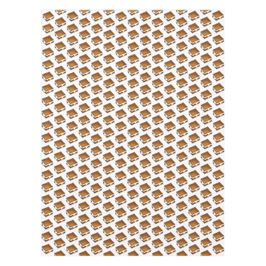 キャンプファイアS'moresチョコレートマシュマロSmore テーブルクロス (正面)