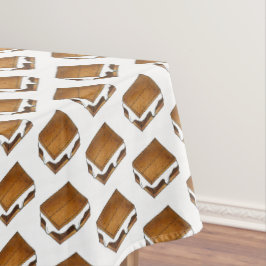 キャンプファイアS'moresチョコレートマシュマロSmore テーブルクロス