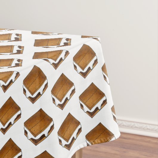 キャンプファイアS'moresチョコレートマシュマロSmore テーブルクロス (インサイチュ)