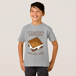 キャンプファイアS'mores Marshmallow Smores誕生日パーティー Tシャツ