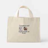 キャンプファイヤーとスター、それが私のハート感じ ミニトートバッグ (裏面)