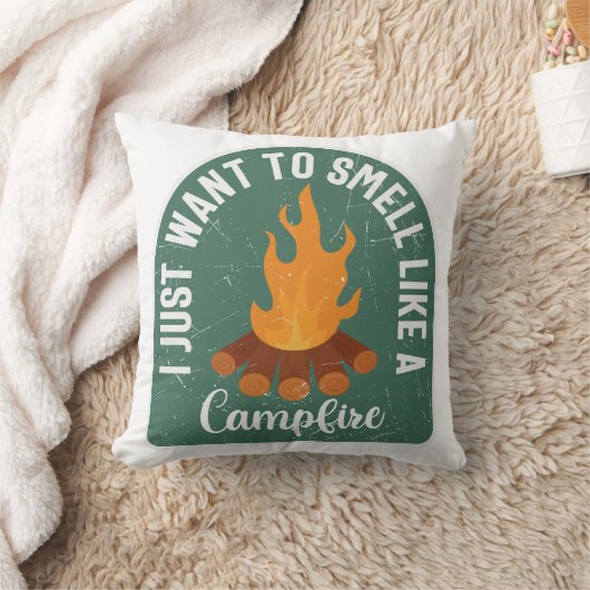キャンプファイヤーのような匂いがしたいの クッション (ブランケット)