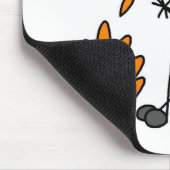 キャンプファイヤーのマウスパッドのホットドッグ マウスパッド (コーナー)