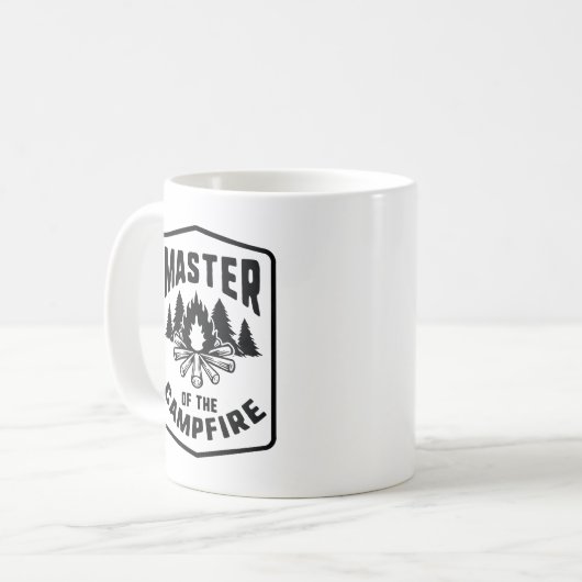 キャンプファイヤーのマスター コーヒーマグカップ (正面左)