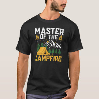 キャンプファイヤーのマスター Tシャツ