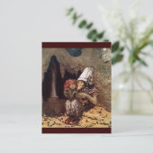 キャンプファイヤーの側のトロールの母 ポストカード (スタンド正面)