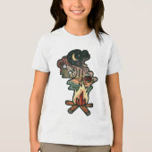 キャンプファイヤーの夜の冒険 トライブレンドＴシャツ (正面)