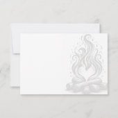 キャンプファイヤーの愛の結婚式 出欠カード (裏面)