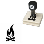 キャンプファイヤーの炎の屋外生命炎 ラバースタンプ (押印)