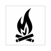 キャンプファイヤーの炎の屋外生命炎 ラバースタンプ (インプリント)