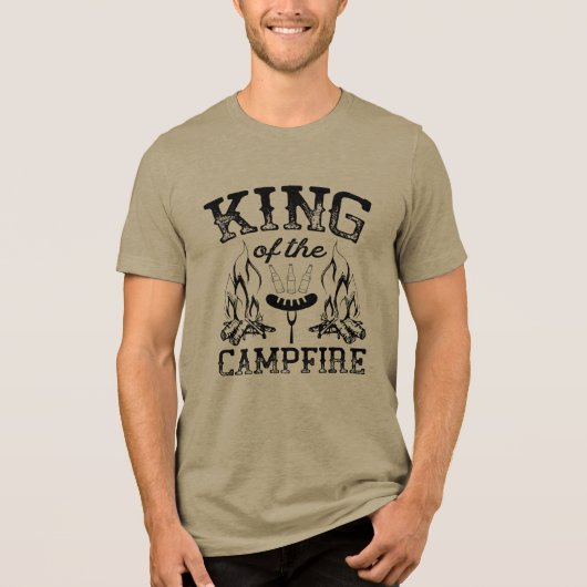キャンプファイヤーの王様 トライブレンドTシャツ (正面)