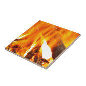 キャンプファイヤーは木で熱い タイル (側面)