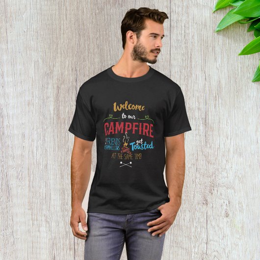 キャンプファイヤーへようこそ Tシャツ