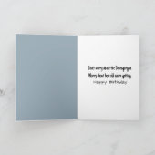 キャンプファイヤーを囲む誕生日のデモゴルゴン カード (内部)