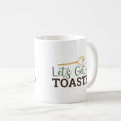 キャンプファイヤーキャンピングおもしろいを焼こう コーヒーマグカップ (正面右)