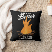 キャンプファイヤーキャンプは人生の方が良い クッション (ブランケット)