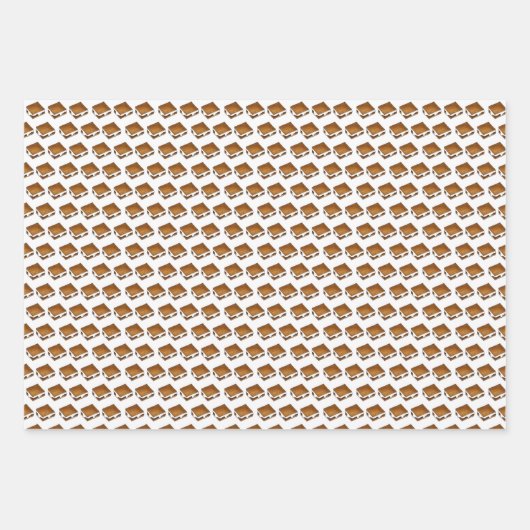 キャンプファイヤーズモーレストーストマーシュマロのスモール ラッピングペーパーシート (正面)