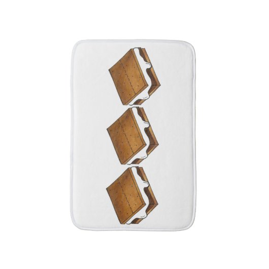 キャンプファイヤーズモーレスマーシュマロキャンプファイヤースモアーズ バスマット (正面縦)