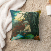 キャンプファイヤーマウンテンマンアディロンダックスウィンスローホームマー クッション (ブランケット)