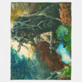 キャンプファイヤーマウンテンマンアディロンダックスウィンスローホームマー フリースブランケット (正面)