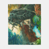 キャンプファイヤーマウンテンマンアディロンダックスウィンスローホームマー フリースブランケット (正面)