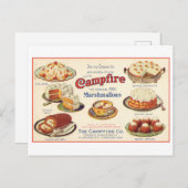 キャンプファイヤーマーシュマロのヴィンテージ広告 ポストカード (正面/裏面)