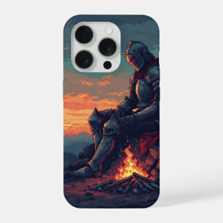 キャンプファイヤー脇の騎士 – ファンタジー iPhone 1 15 Proケース