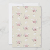 キャンプファイヤー アウトドアパーティ ボヘミアンビテューム 誕生日招待状 招待状 (裏面)