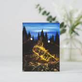 キャンプファイヤー ポストカード (スタンド正面)