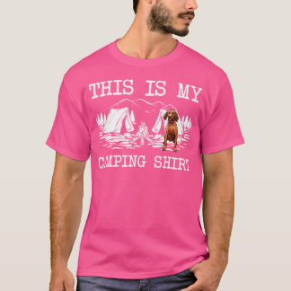 キャンプファイヤー レッドボーン・クーンハウンド犬 キャンプグッズ Tシャツ
