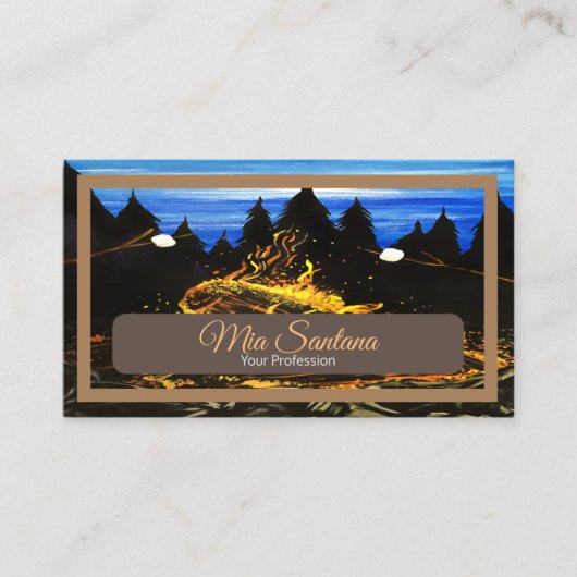 キャンプファイヤー 名刺 (正面)