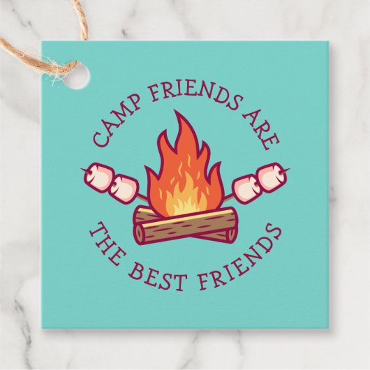 キャンプフレンズは友最高の達 フェイバータグ (正面)