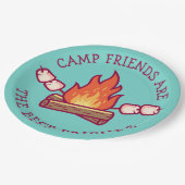 キャンプフレンズは友最高の達 ペーパープレート (アングル)