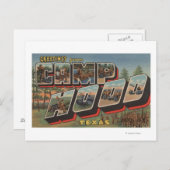 キャンプフード，テキサス州 – ラージレターシーン ポストカード (正面/裏面)