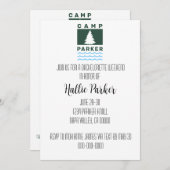 キャンプブライドバチェロレッテ招待状 招待状 (正面/裏面)