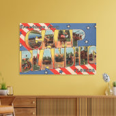 キャンプブランディング,フロリダ – ラージレターシーン キャンバスプリント (インサイチュ (リビング))