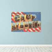 キャンプブランディング,フロリダ – ラージレターシーン キャンバスプリント (インサイチュ (ウッドフロア))