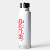 キャンプヘアサマーキャンピングガールズグルーヴィーしない ウォーターボトル (左面)