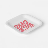 キャンプヘアサマーキャンピングガールズグルーヴィーしない ペーパープレート (傾斜あり)