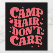 キャンプヘアサマーキャンピングガールズグルーヴィーしない ワインラベル (シングルラベル)