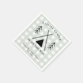 キャンプベビーシャワー スタンダードカクテルナプキン (角)