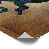 キャンプベル氏バッジが剣を交差ポスター18x24 ポスター (角)