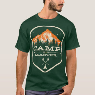 キャンプマスタープリントキャンプカウンセラー製品キャンプスタフ Tシャツ