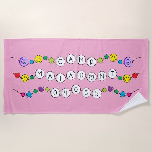 キャンプマタポニビーチタオル ビーチタオル (正面)