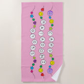 キャンプマタポニビーチタオル ビーチタオル (正面)