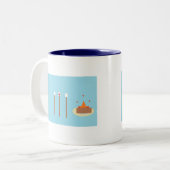 キャンプママ！ ツートーンマグカップ (正面左)