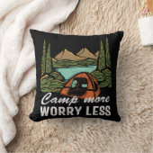 キャンプモアワーレスキャンピングおもしろい クッション (ブランケット)