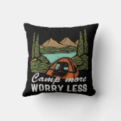 キャンプモアワーレスキャンピングおもしろい クッション (裏面)