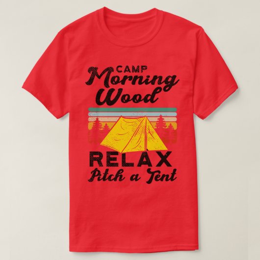 キャンプモーニングウッド Tシャツ (デザイン正面)