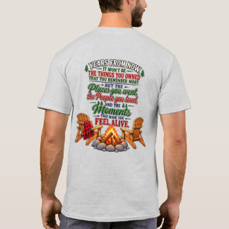 キャンプライフキャンプTシャツ両面プリント Tシャツ